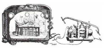 Fontaine developed the first mobile hyperbaric operating theatre